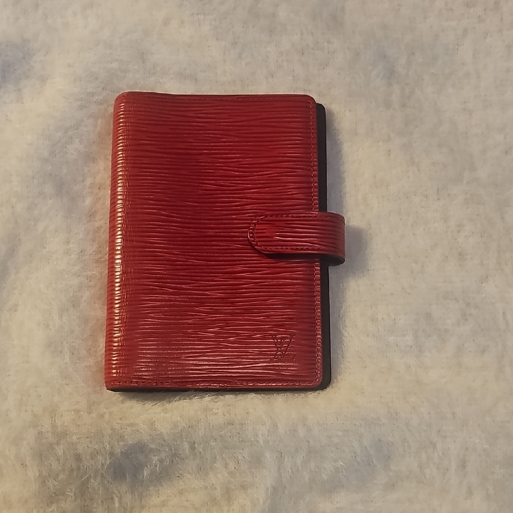 Red Textured Agenda